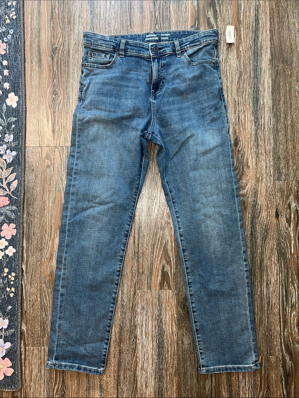 Amazon Essentials Boys Straight Blue Jeans NWT Size 16 plus